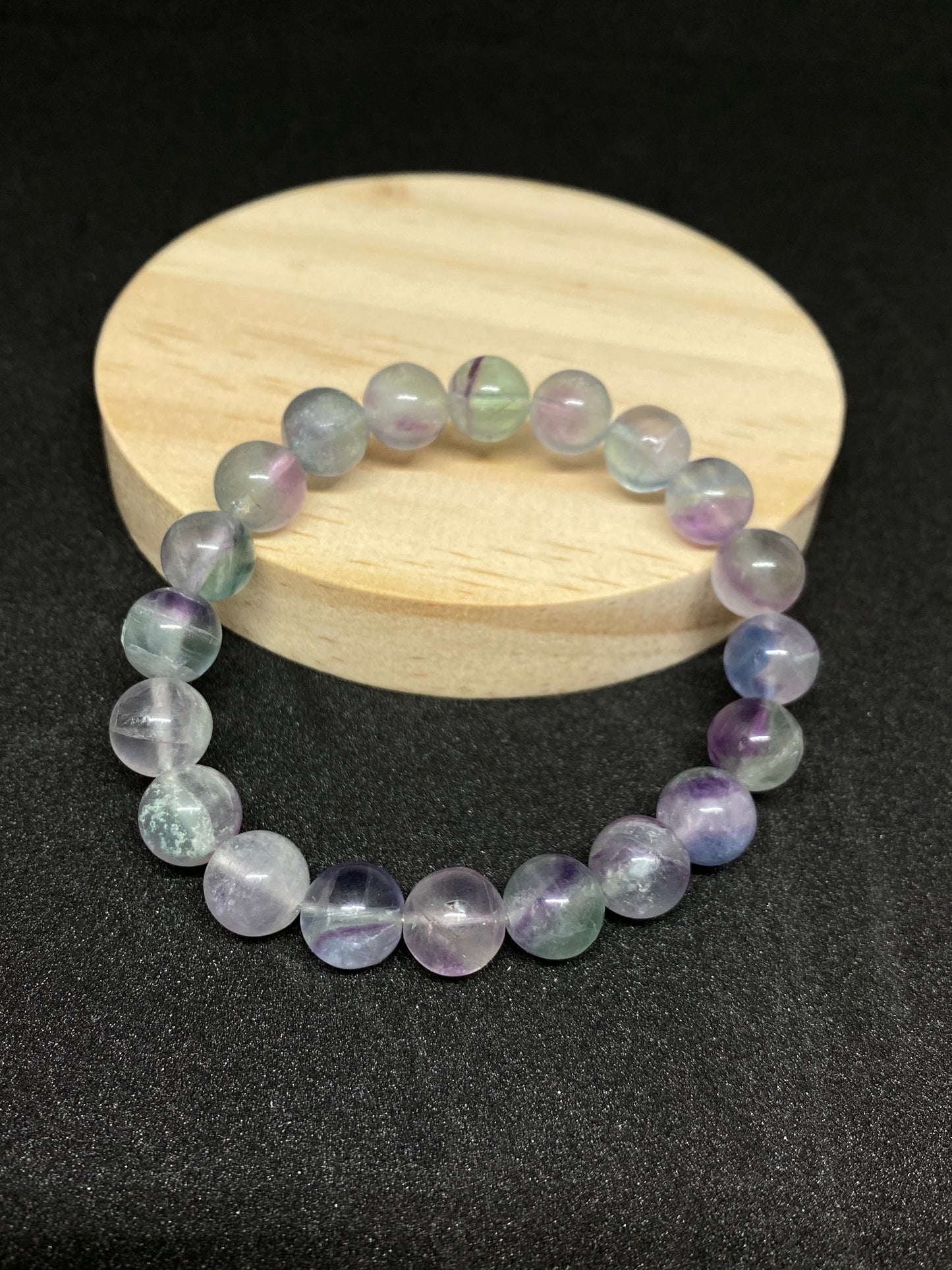 Color Fluorite Bracelet Natural Crystal-D Style