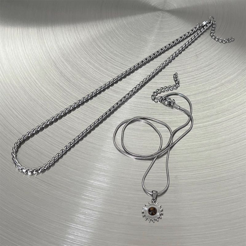 Heart to the Sun layered necklace product presentation