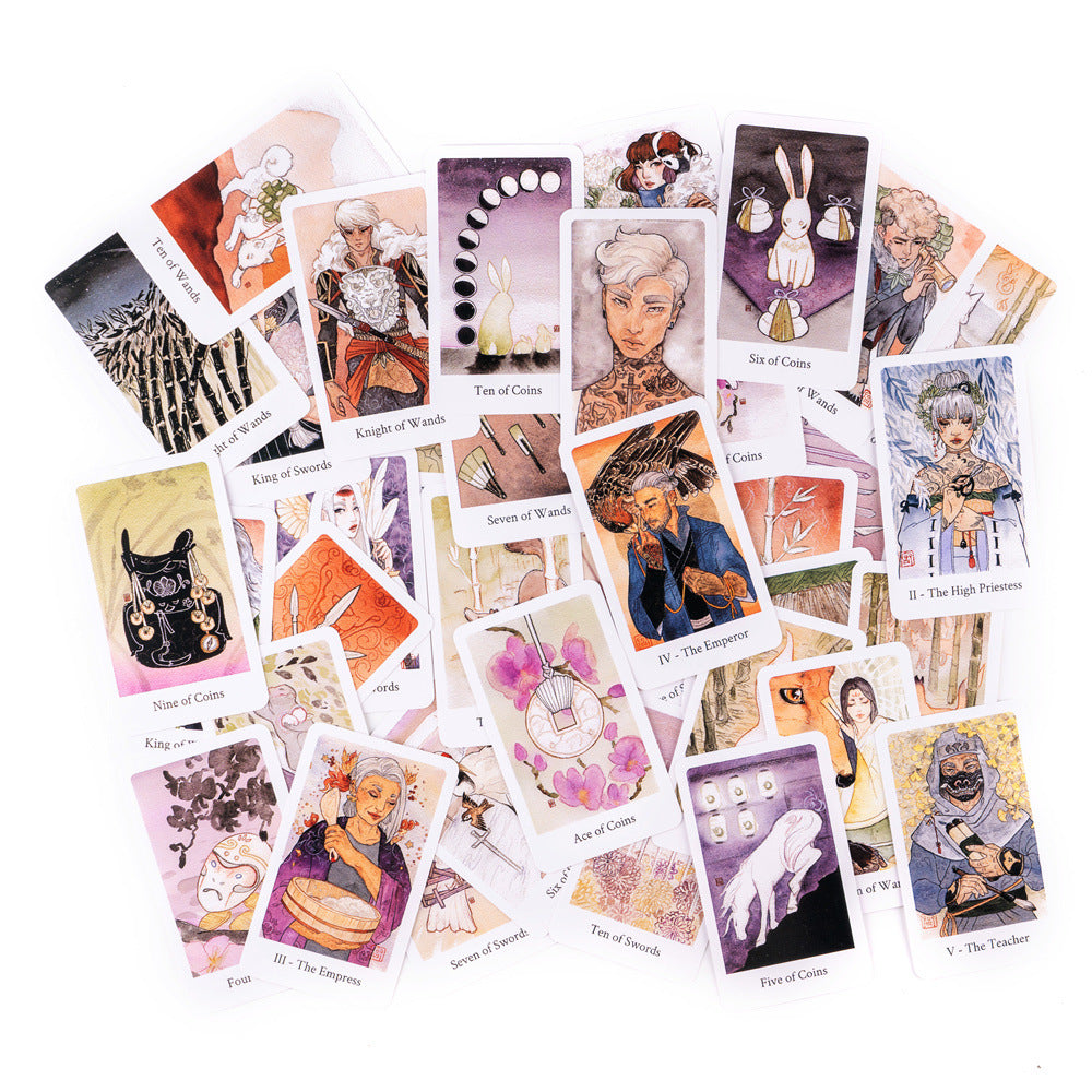 Pure White Peony Tarot Deck 	