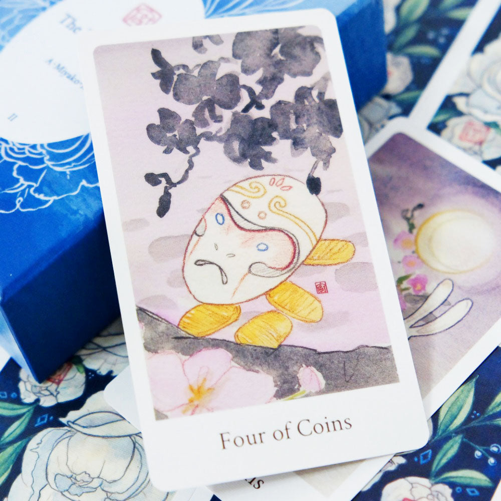 Pure White Peony Tarot Deck 	