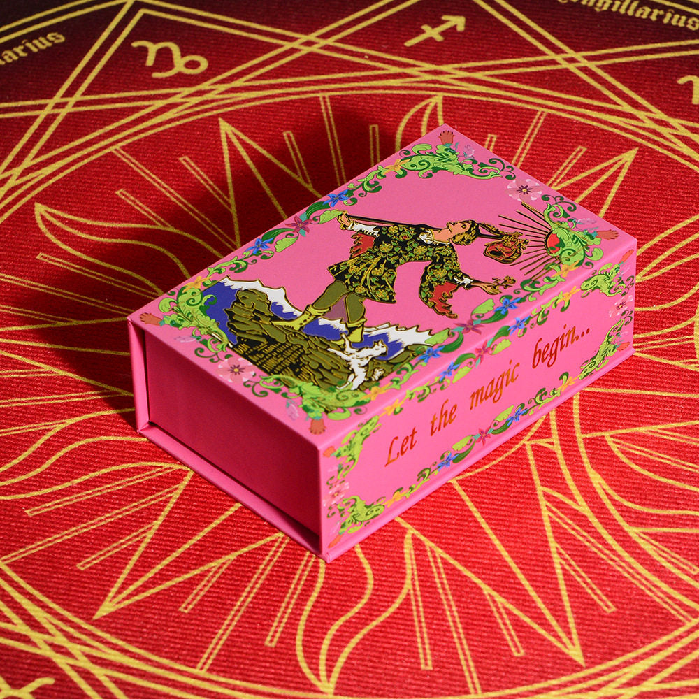 Factory Direct Sale Classic New Gold Foil Flower Language Waite Tarot Cards Exclusive for Cross-Border E-commerce	