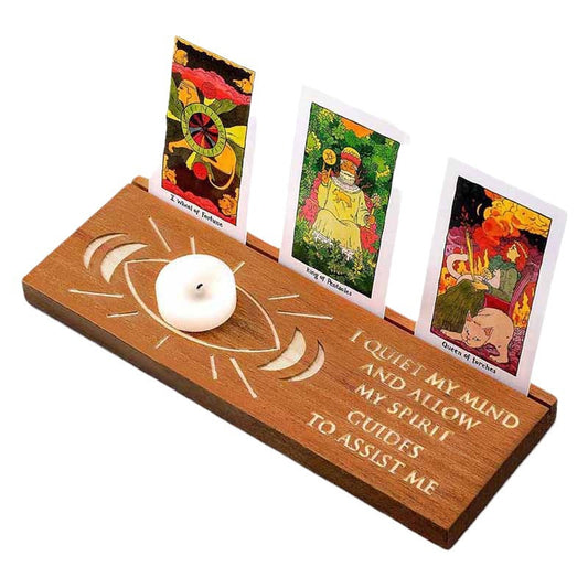Wooden Tarot Card Stand 	