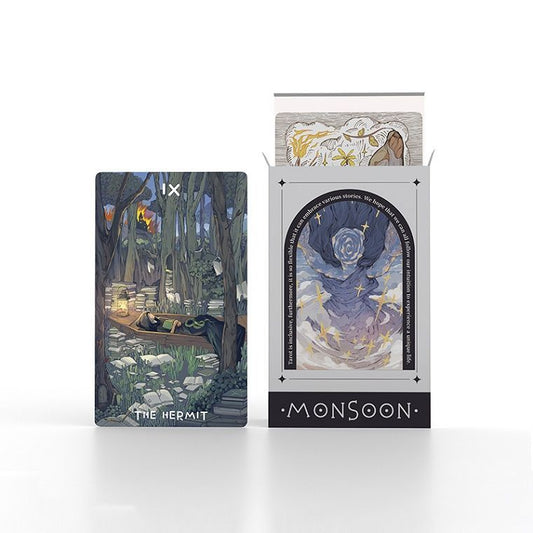 Mini Monsoon Tarot – Pocket 78-Card Art Deck