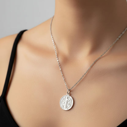 St Benedict Charm Necklace