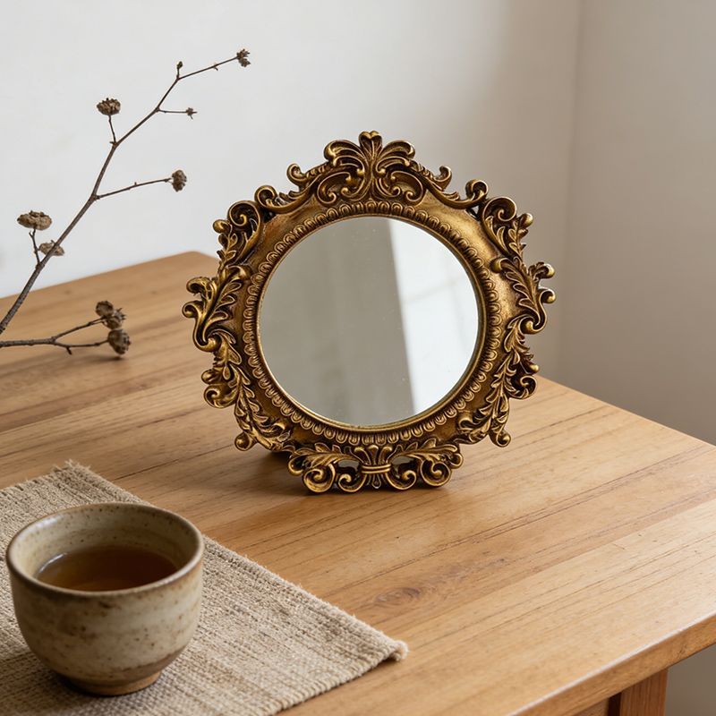 Baroque tabletop mirror alternate finish