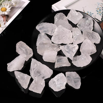 Clear quartz stone size and shape variation