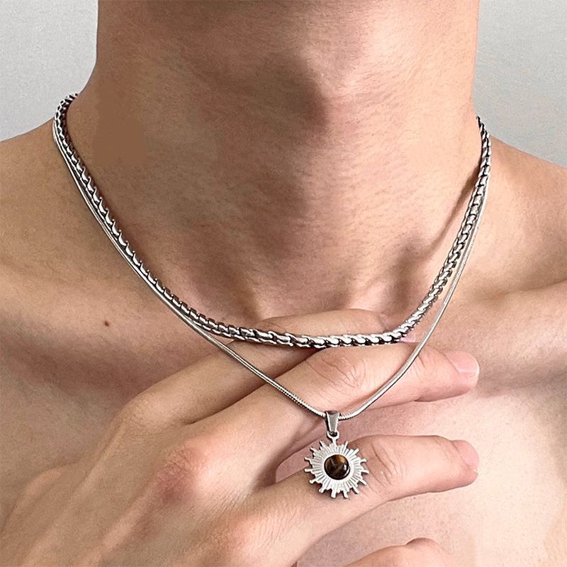 Heart to the Sun layered necklace main product view