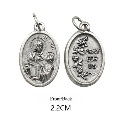 Saint Anne Pray For Us Medal - Mother of Virgin Mary