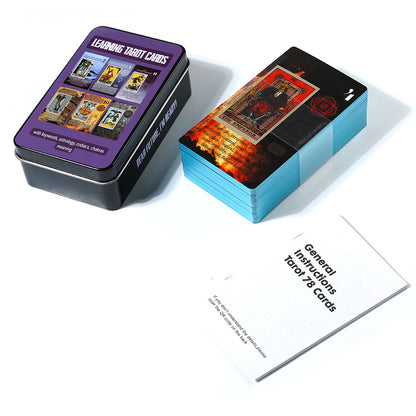 "Dear Future, I'm Ready"Learning Tarot Cards with Meanings on Them | Portable Tin Box Edition | Witchy Gift 	