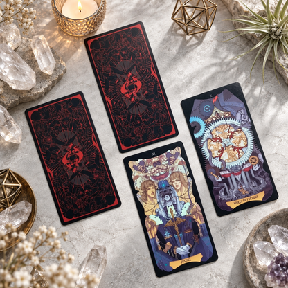 Null Marionette Tarot Deluxe Edition – dark fantasy tarot deck artwork