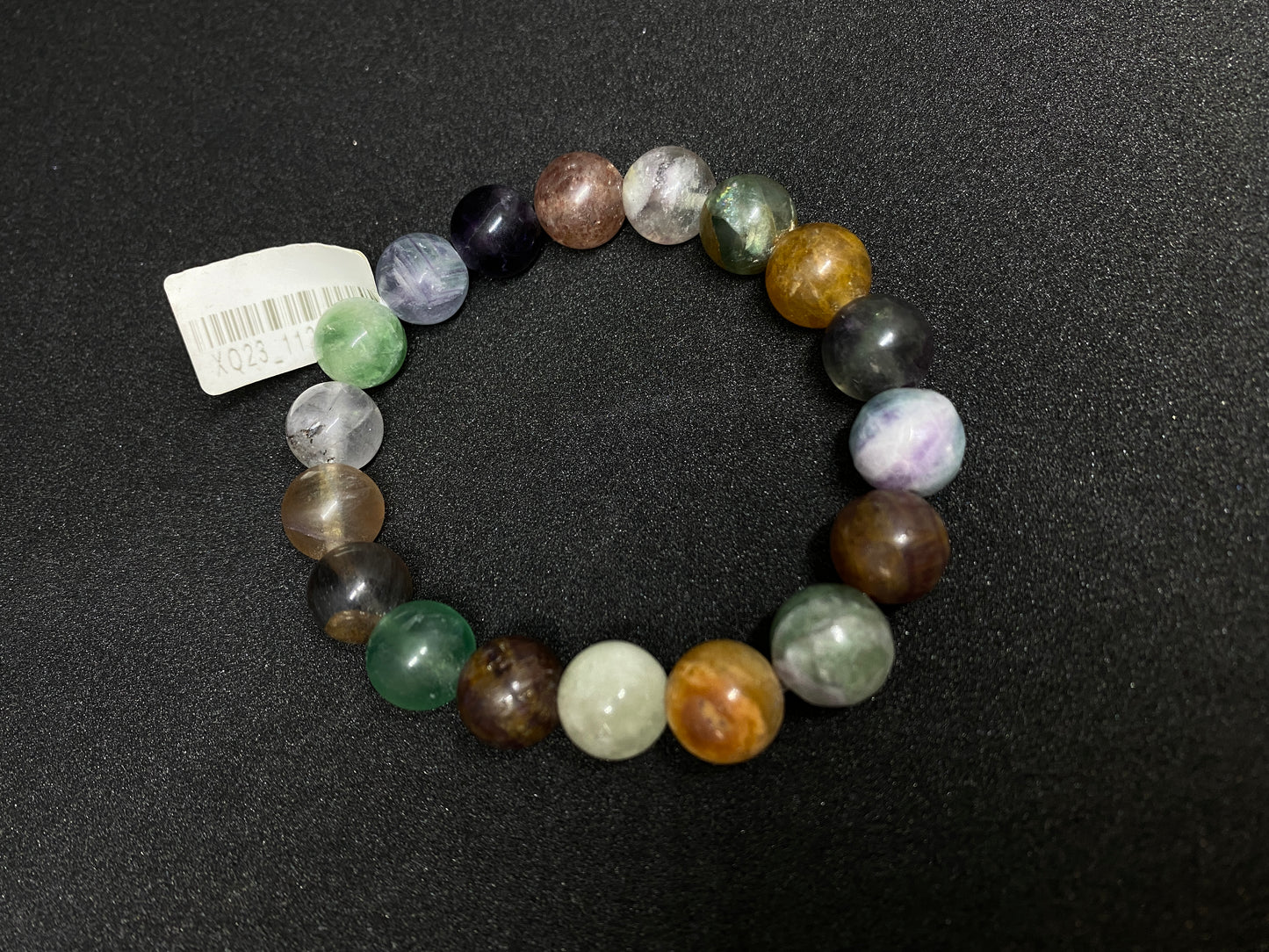 Color Fluorite Bracelet Natural Crystal	