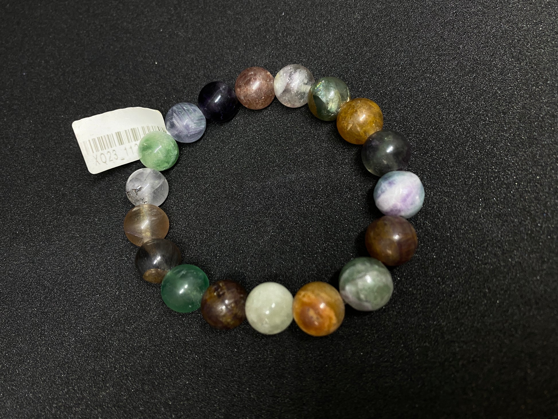 Color Fluorite Bracelet Natural Crystal	