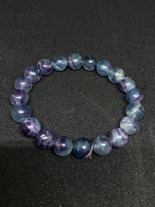 Color Fluorite Bracelet Natural Crystal C Style	