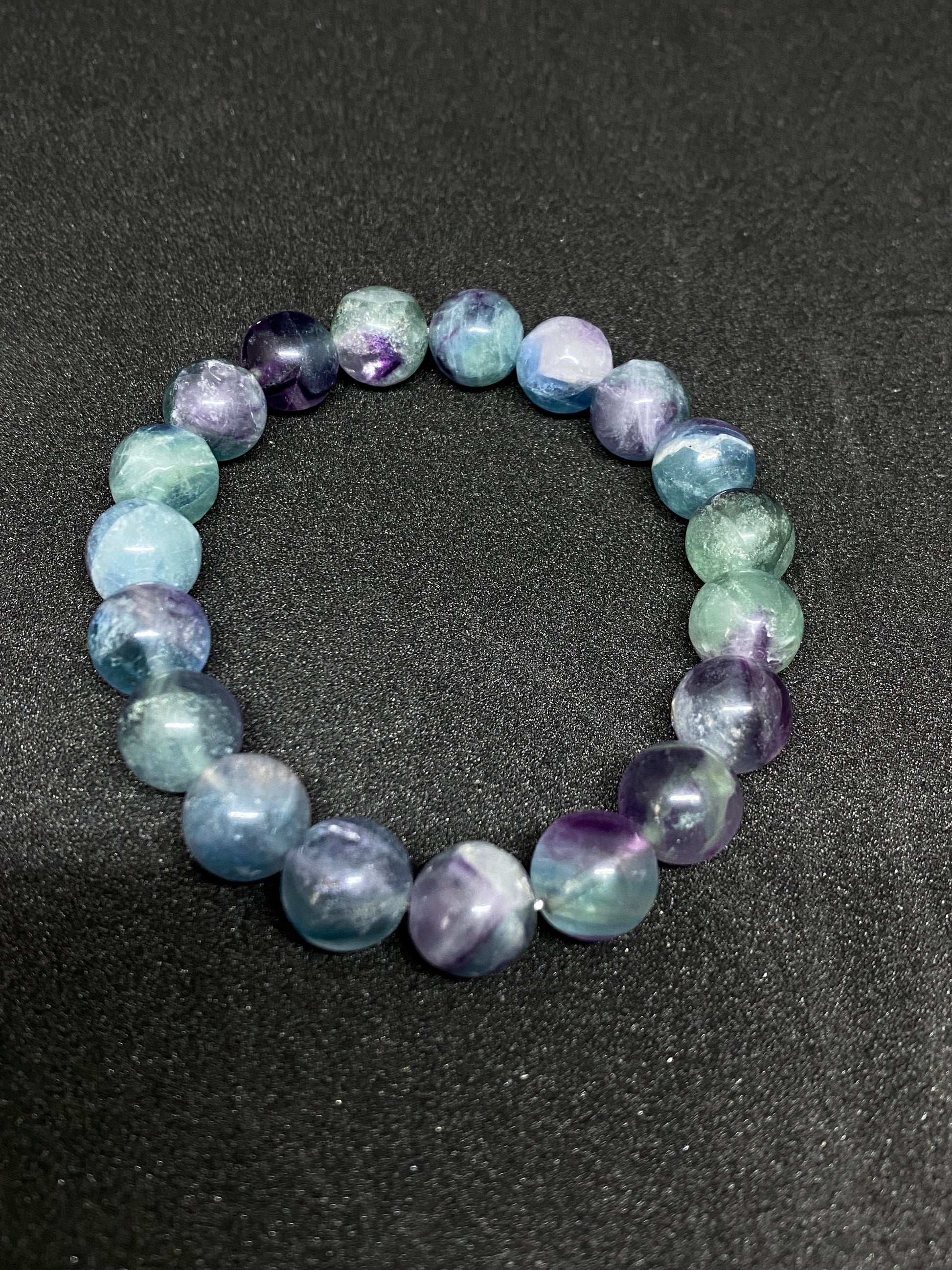 Color Fluorite Bracelet Natural Crystal C Style	