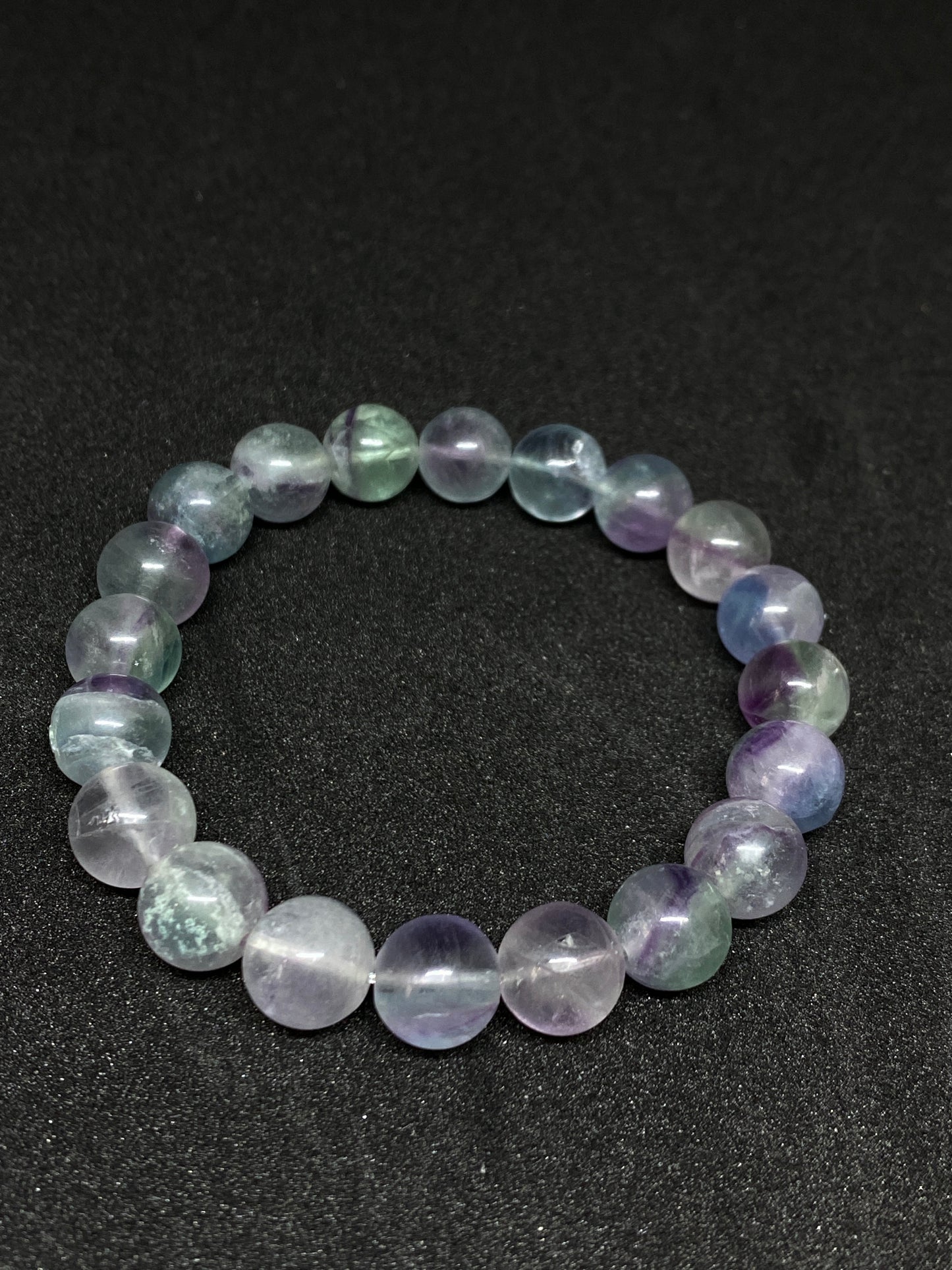 Color Fluorite Bracelet Natural Crystal-D Style	