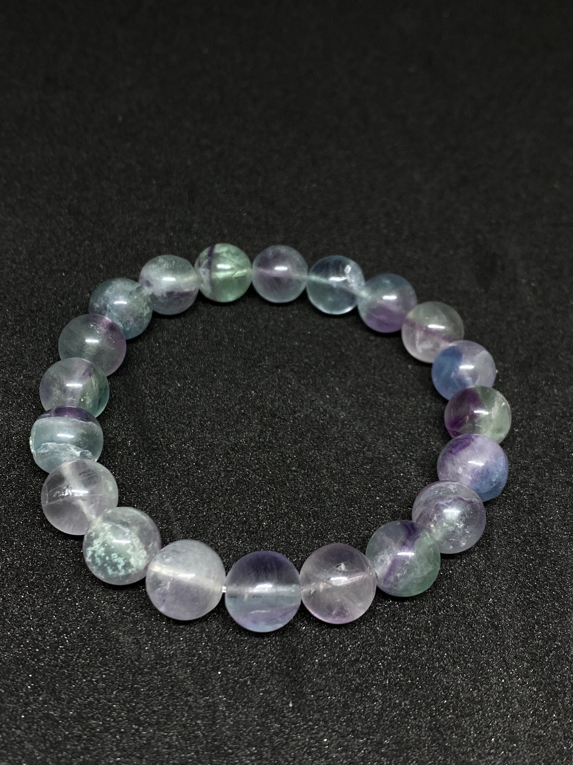 Color Fluorite Bracelet Natural Crystal-D Style	