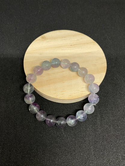 Color Fluorite Bracelet Natural Crystal-D Style	