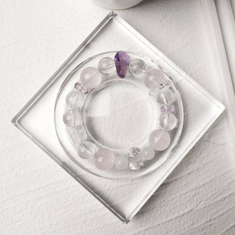 Mixed crystal bracelet alternate view