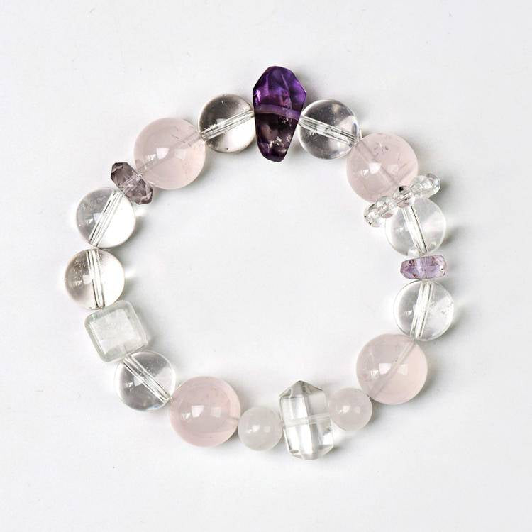 Mixed crystal beaded bracelet product view