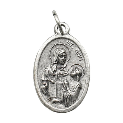 Saint Anne Pray For Us Medal - Mother of Virgin Mary