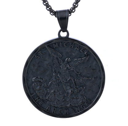 Christian Archangel Saint Michael Pendant Necklace