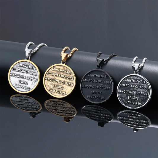 Saint Michael Archangel Protection Necklace – 4 Finishes