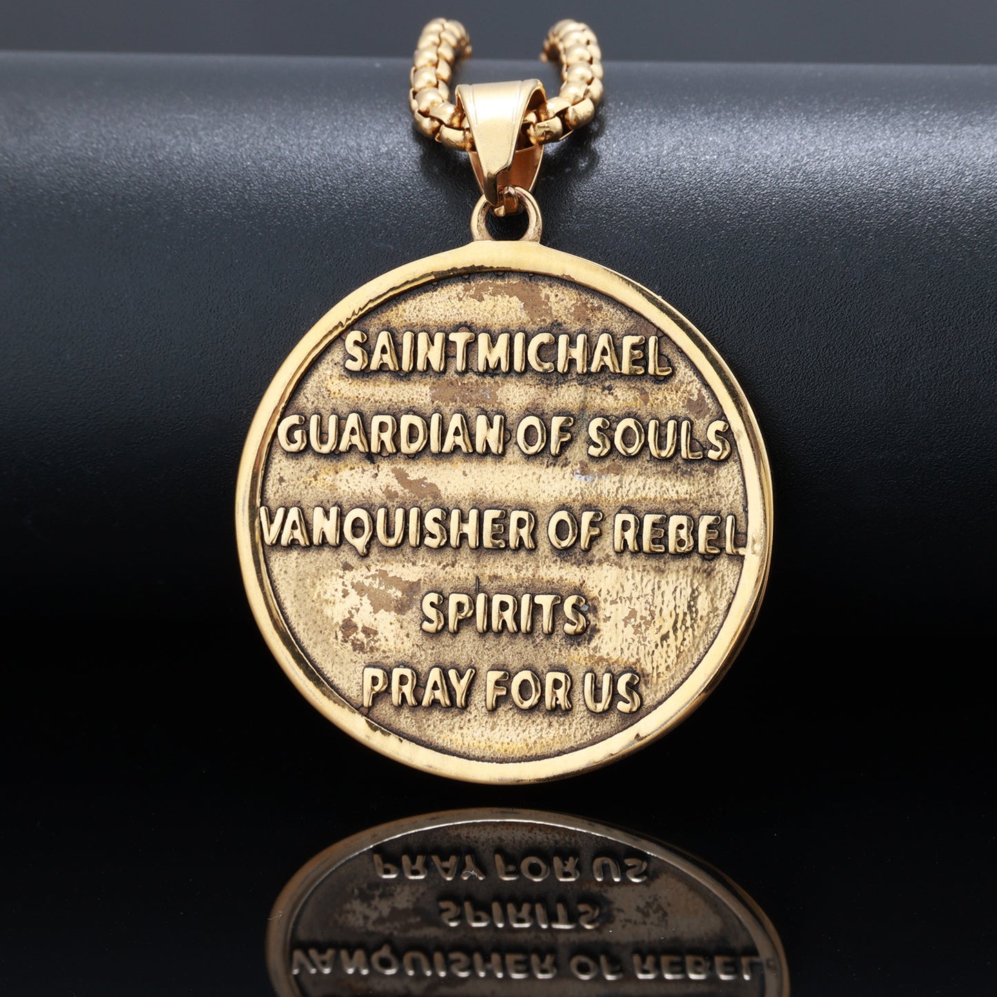 Christian Archangel Saint Michael Pendant Necklace
