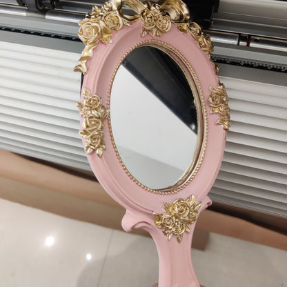 Handheld vanity mirror alternate view