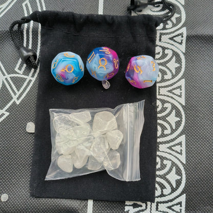 Astrology dice set alternate finish