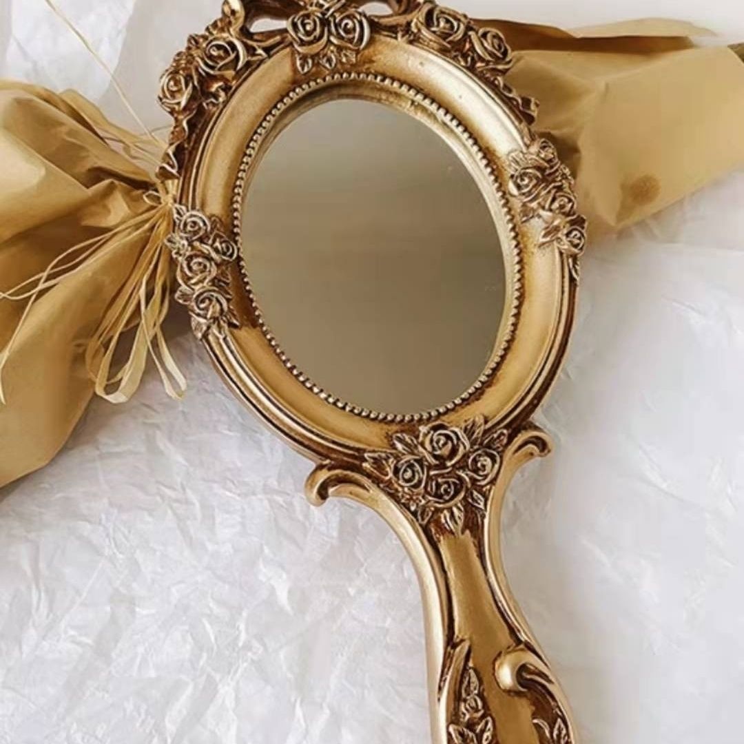 Baroque handheld mirror colour options