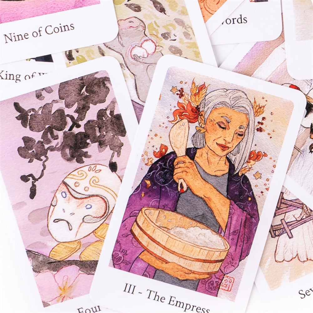Pure White Peony Tarot Deck 	