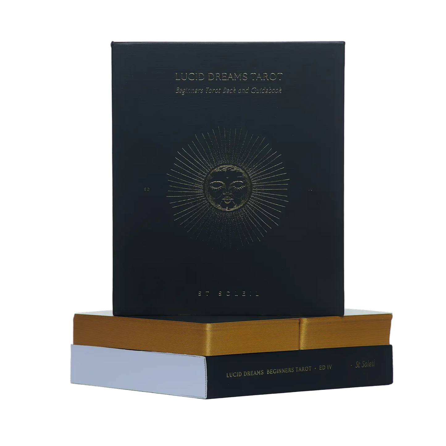 lucid dreams beginners tarot black eclipse  edition 4  box, cards and guidebook	
