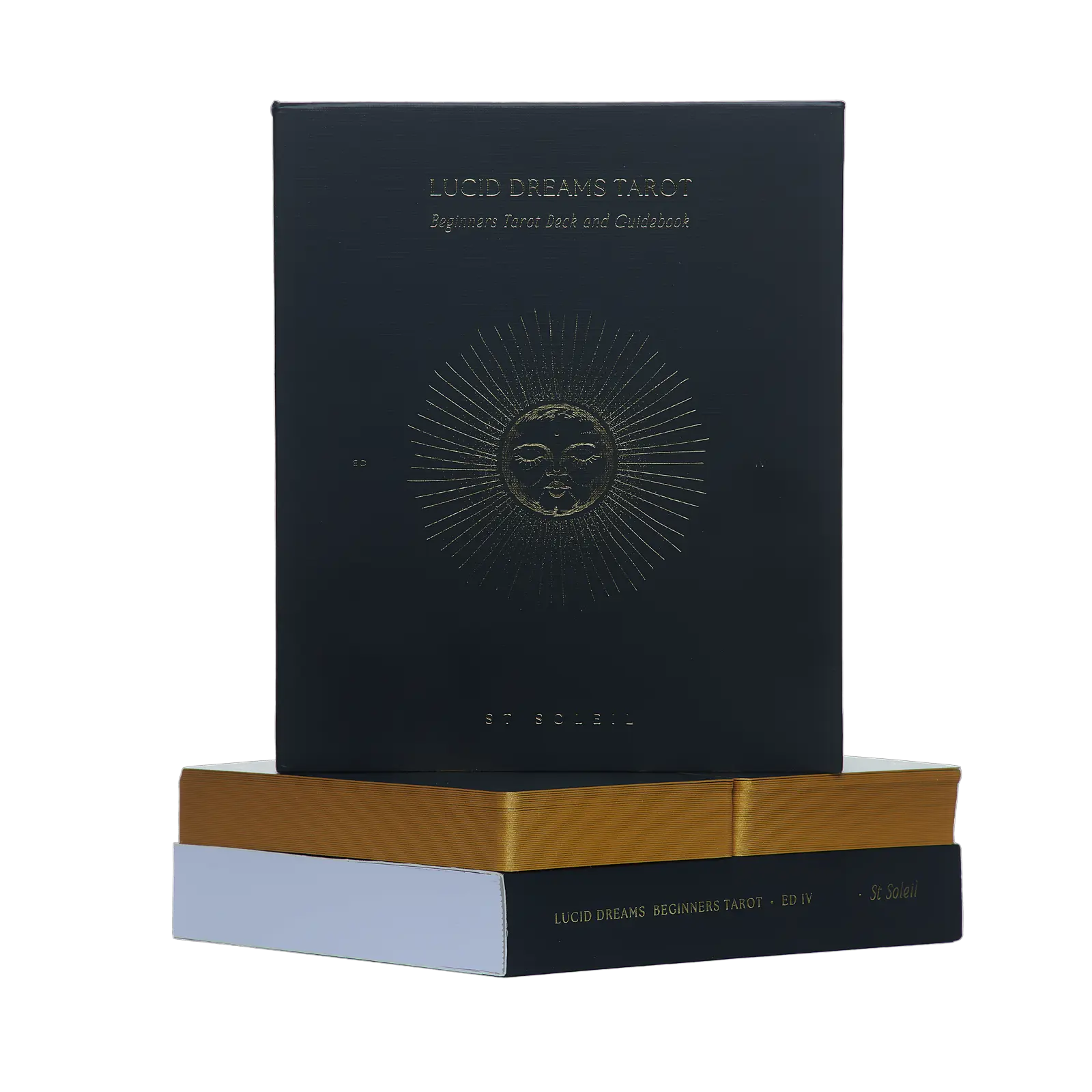 lucid dreams beginners tarot black eclipse  edition 4  box, cards and guidebook	