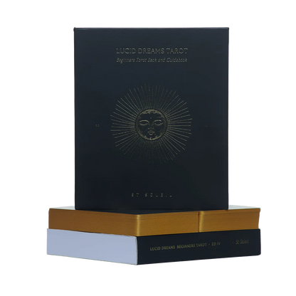 lucid dreams beginners tarot black eclipse  edition 4  box, cards and guidebook	